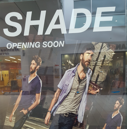 New store Shade opening Thursday 3rd August