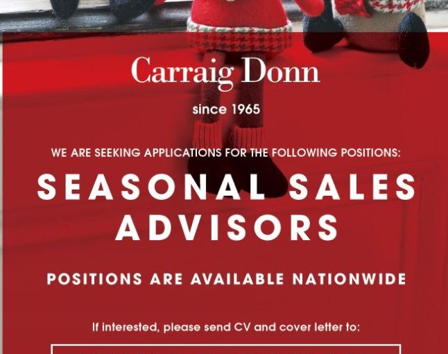 Carraig Donn is now hiring