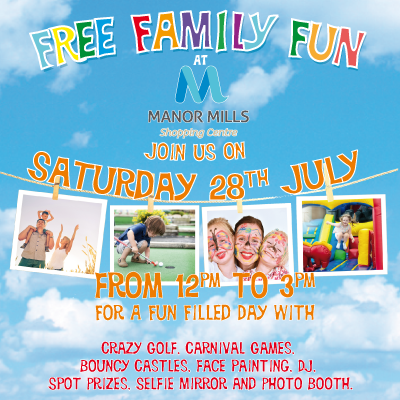 FREE FAMILY FUN DAY SATURDAY 28TH JULY